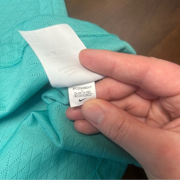 Nike Dri-FIT Vapor Textured Golf Polo in Washed Teal Men’s Size L - Picture 13 of 13